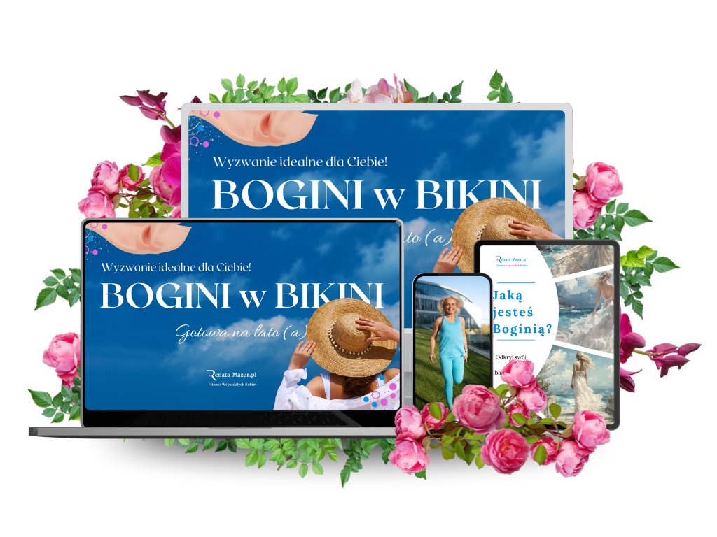 Bogini w bikini, program dla kobiet 40+, 50+, bikini, lato, wakacje, urlop, plaża, ćwiczenia, trening